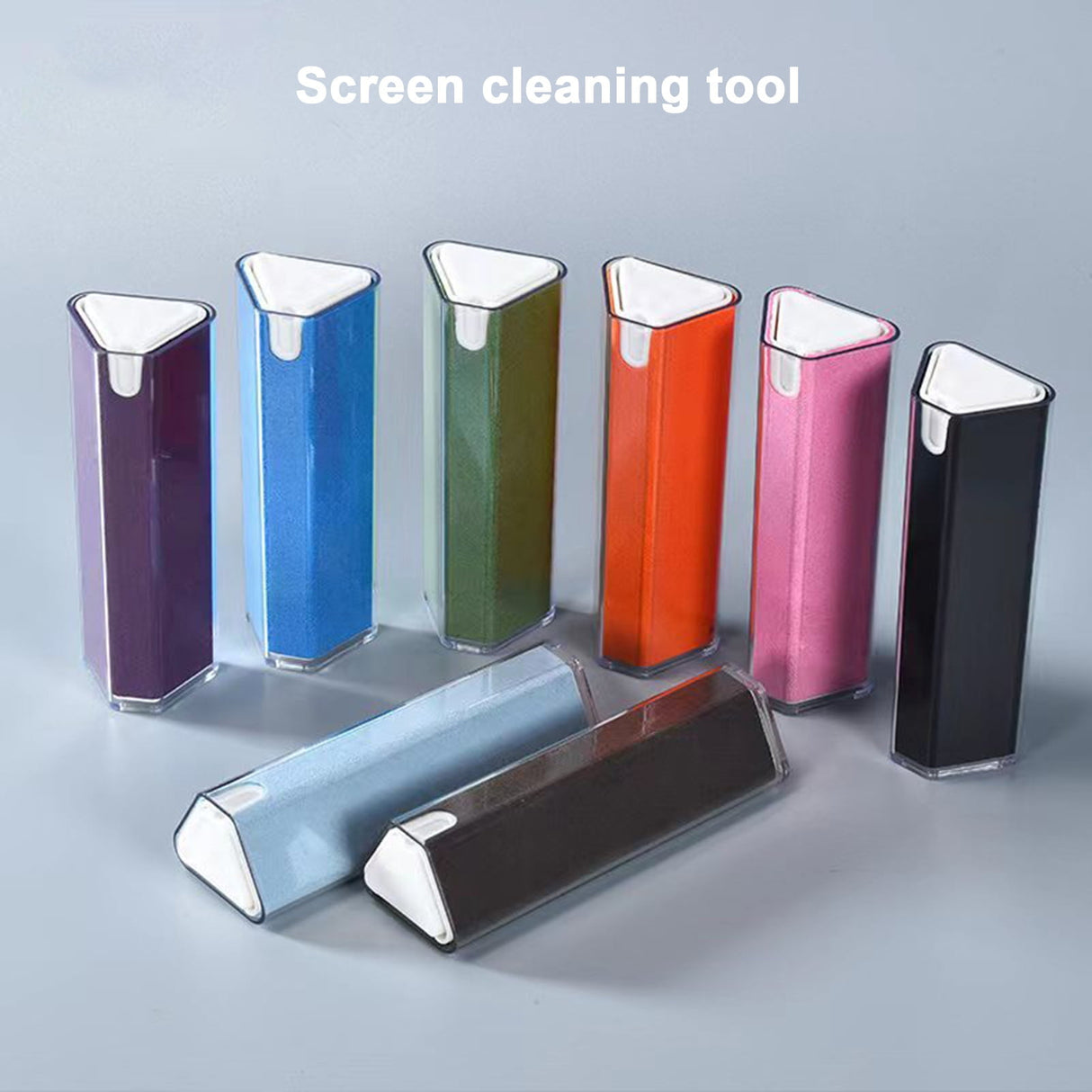 Screen Cleaner Spray Wipe, 3-in-1 Spray Microfiber Cloth, Car Screen Cleaner, Portable Refillable Spray Bottle Tool for Phone/Computer/Laptop/Tablet/Monitor/Car Screen 18 mL Dark Blue