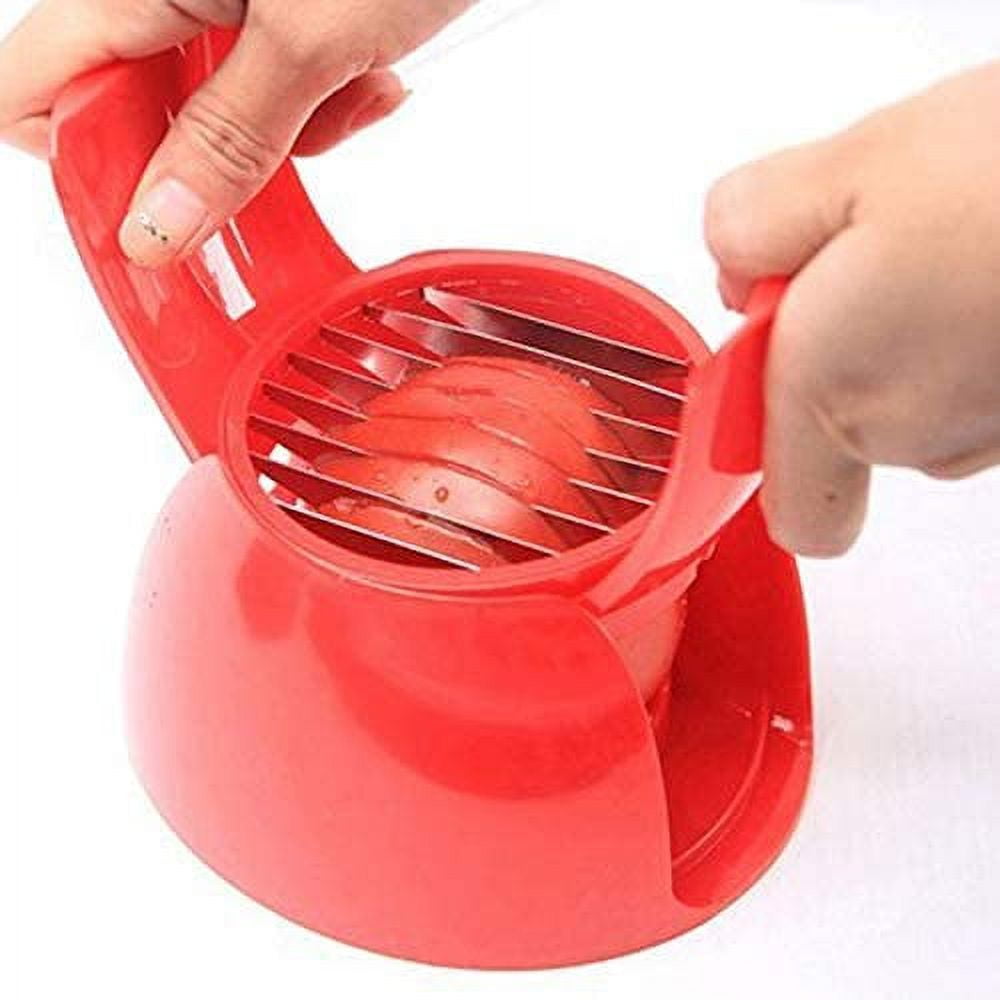 Fruit and Vegetable Cutter, 1 Slicer Tomato Potato Onion Fruit Vegetable Slicer Tomato Slicer Stand Kitchen Slicer Tool Gadgets