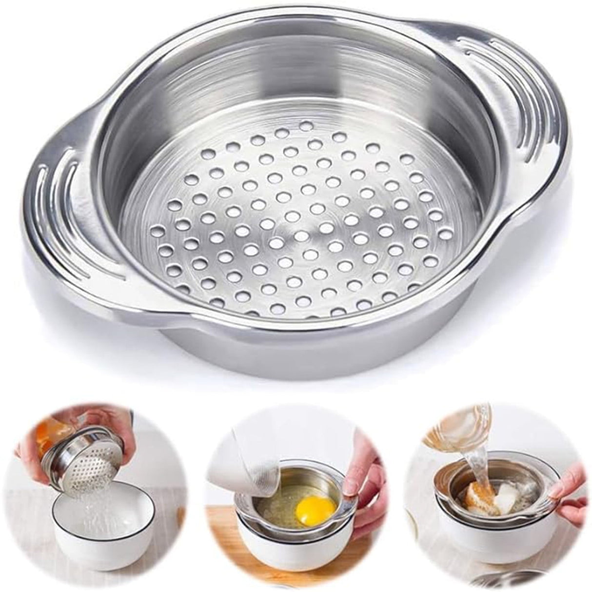 Tuna Can Strainer, 2024 New Food Grade Stainless Steel Tuna Can Strainer Press, Food Strainer, Can Colander for Home Kitchen (1 PC) 1Pack