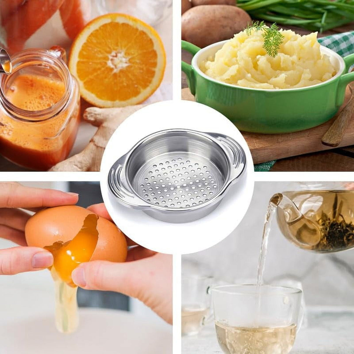 Tuna Can Strainer, 2024 New Food Grade Stainless Steel Tuna Can Strainer Press, Food Strainer, Can Colander for Home Kitchen (1 PC) 1Pack