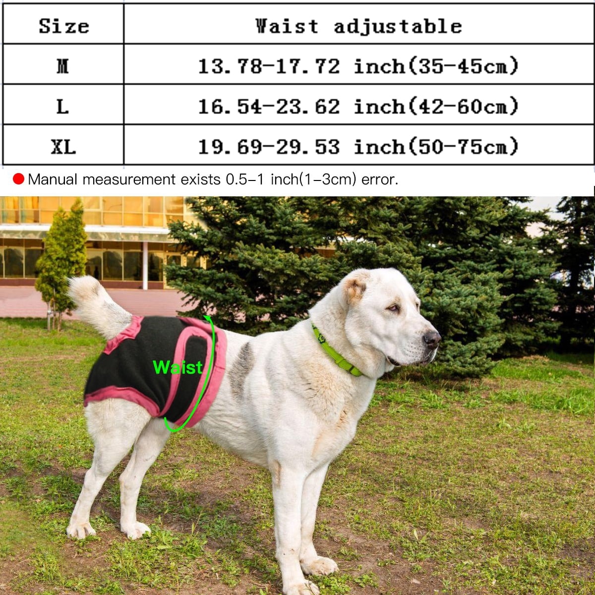 Comfortable Dog Underwear Dog Diapers Pants Male Female to Put On/Off Breathable Physiological Pants Reusable Sanitary Panties for Small to Large Dogs Pet (1pcs, Pink, XL) XL Pink
