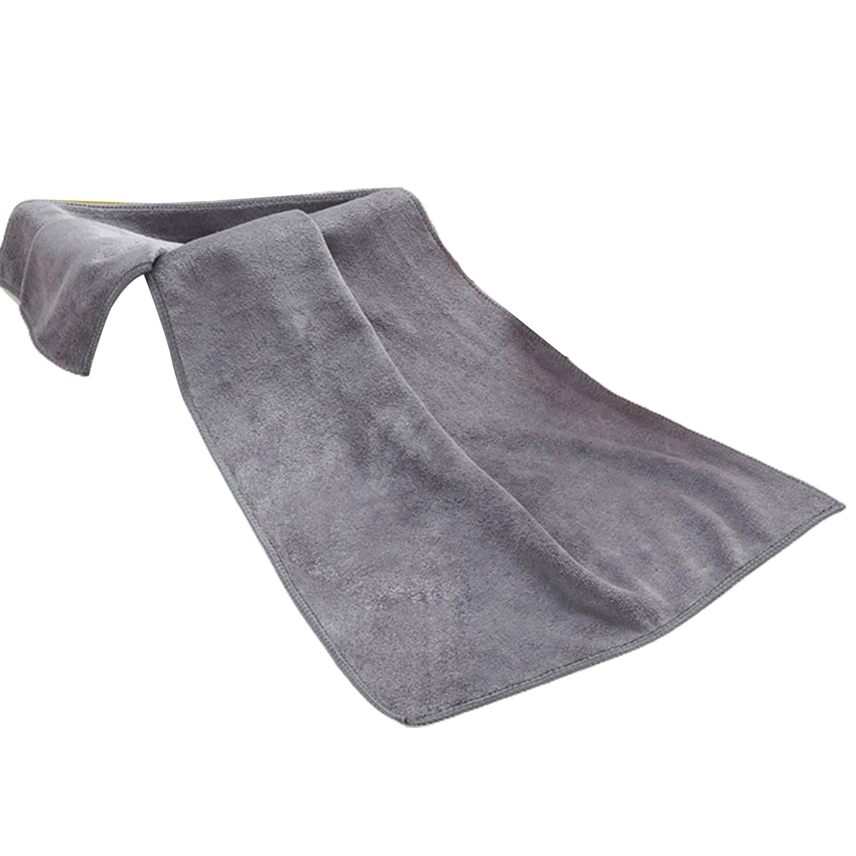 1Pc Microfiber Hair Towel Soft Super Absorbent Microfiber Microfiber Hair Towel Wraps Women for Gym Grey