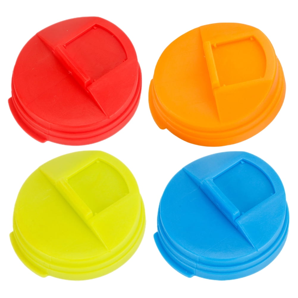 4pcs Soda Can Lids Plastic Leakproof Soda Can Covers Sealing Soda Can Covers 5.80X5.80X1.60CM Assorted Color