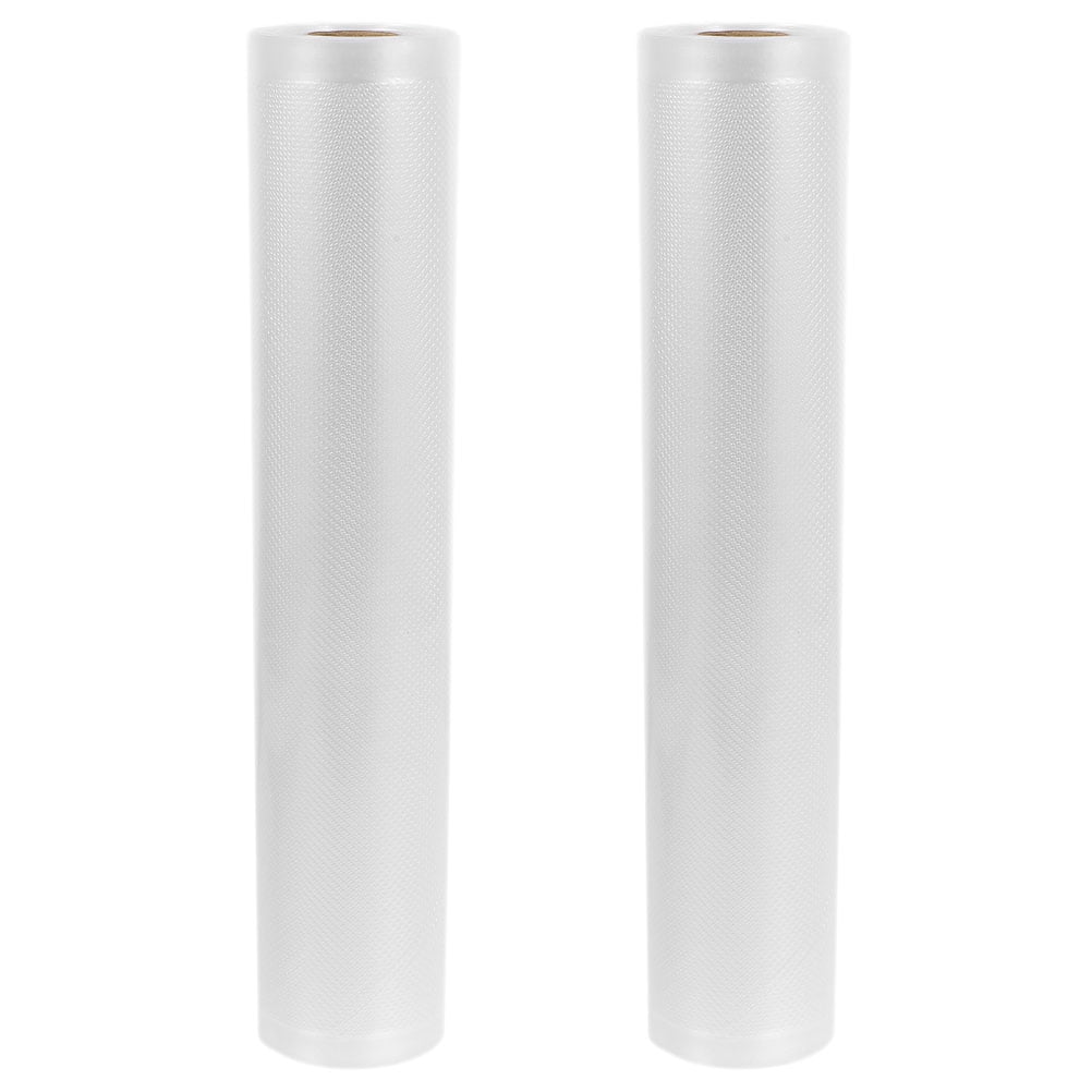Vacuum Sealer Bags 2 Rolls Transparent Food Storage Bags 196.5x11x0.04 Inches and Reusable 500.00X28.00X0.10CM Transparent