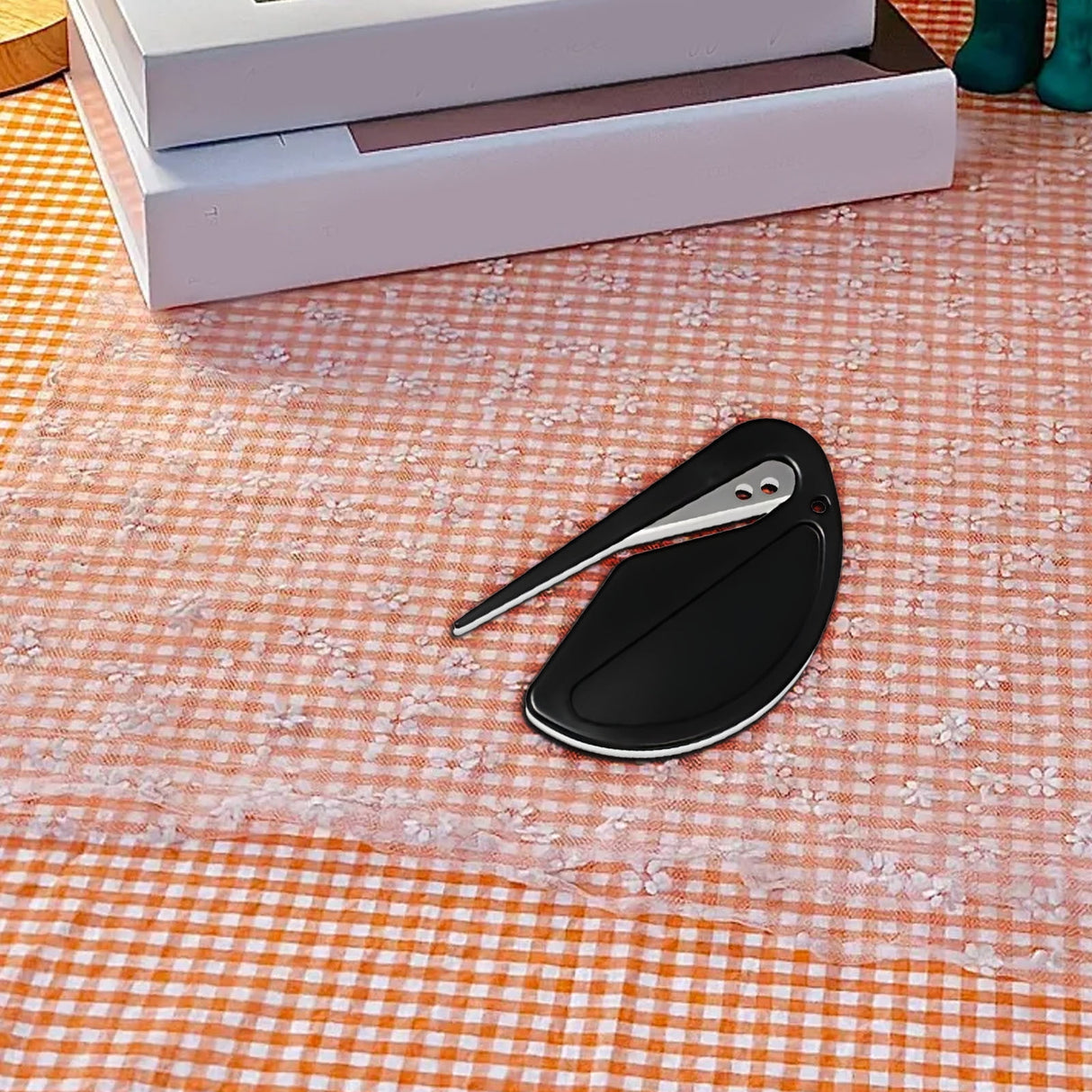 Letter Opener Envelope Slitter, Envelope Opener, Mail Opener, Wrapping Paper Cutter, Package Opener Black