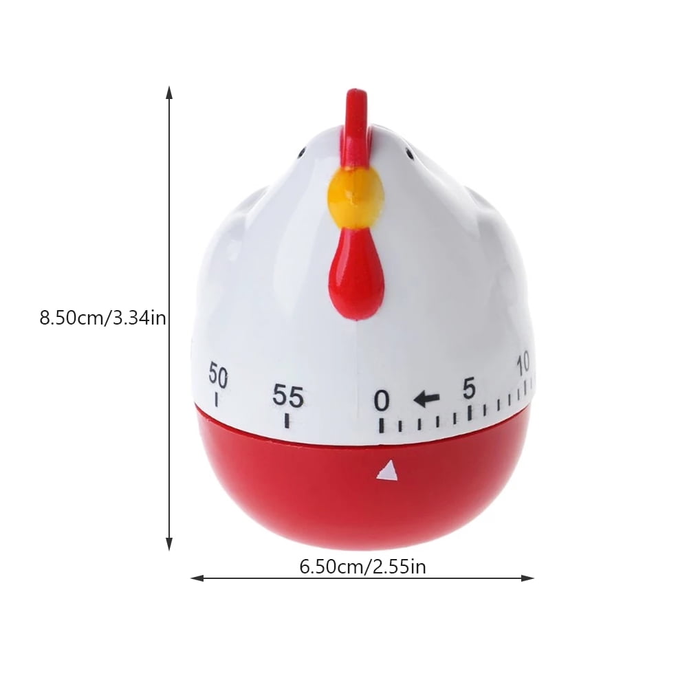 Timer Kitchen Chicken Cooking Baking Egg Alarm Countdown Timers Manual Chef 60 Kids Reminder Up Wind Mechanical Pattern