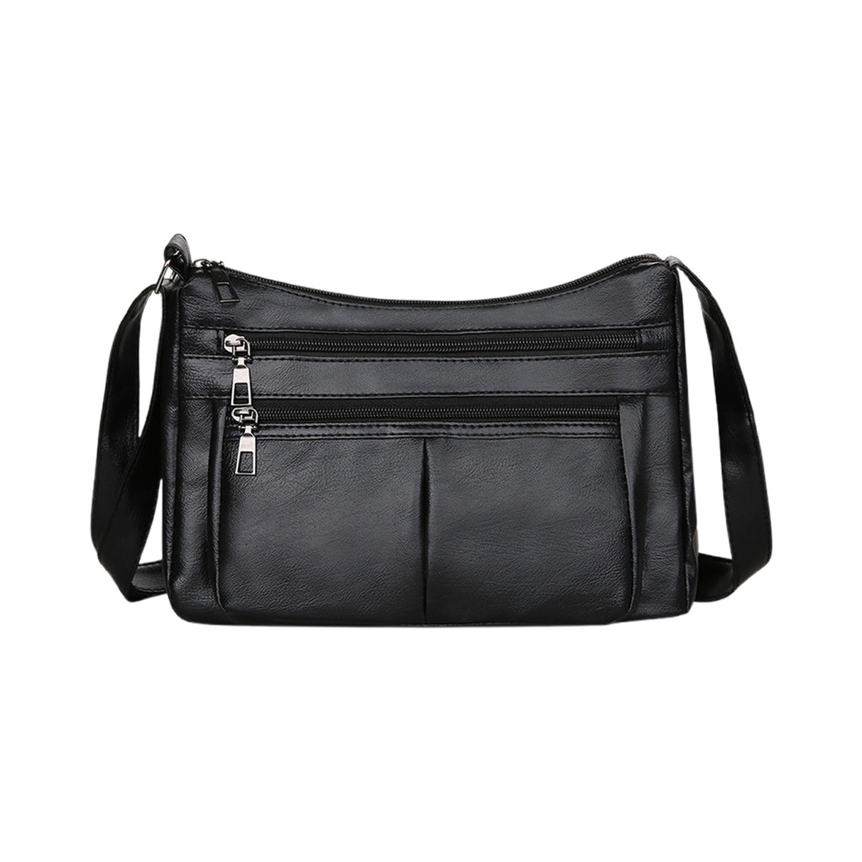 Purses for Women Soft PU Leather Shoulder Bag Ladies Crossbody Purse and handbags Lightweight Pocketbook Black