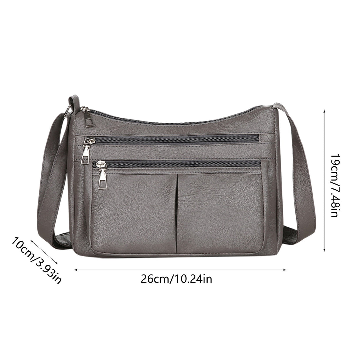 Purses for Women Soft PU Leather Shoulder Bag Ladies Crossbody Purse and handbags Lightweight Pocketbook Gray