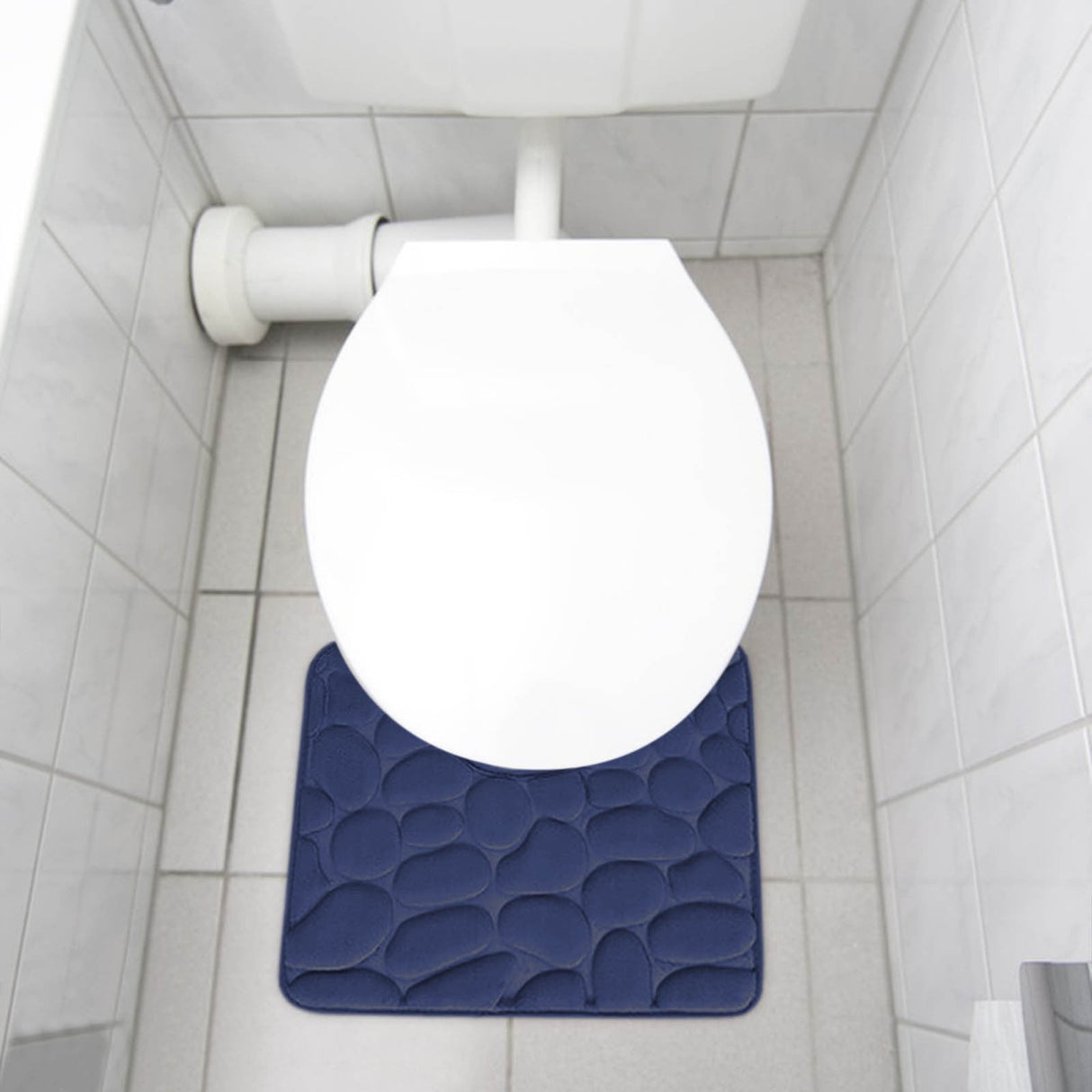 Bathroom Rugs Sets 4 Piece, Non Slip Memory Foam Bathroom Rugs, Machine Wash Bathroom Mat Set, Water Absorbent Bath Rug Set for Tub, Toilet and Floor 40*50cmU/15.7*19.7in 50*80cm/19.7*31.5in 50*100cm/19.7*39.3in lid38*40cm/14.9*15.7in J
