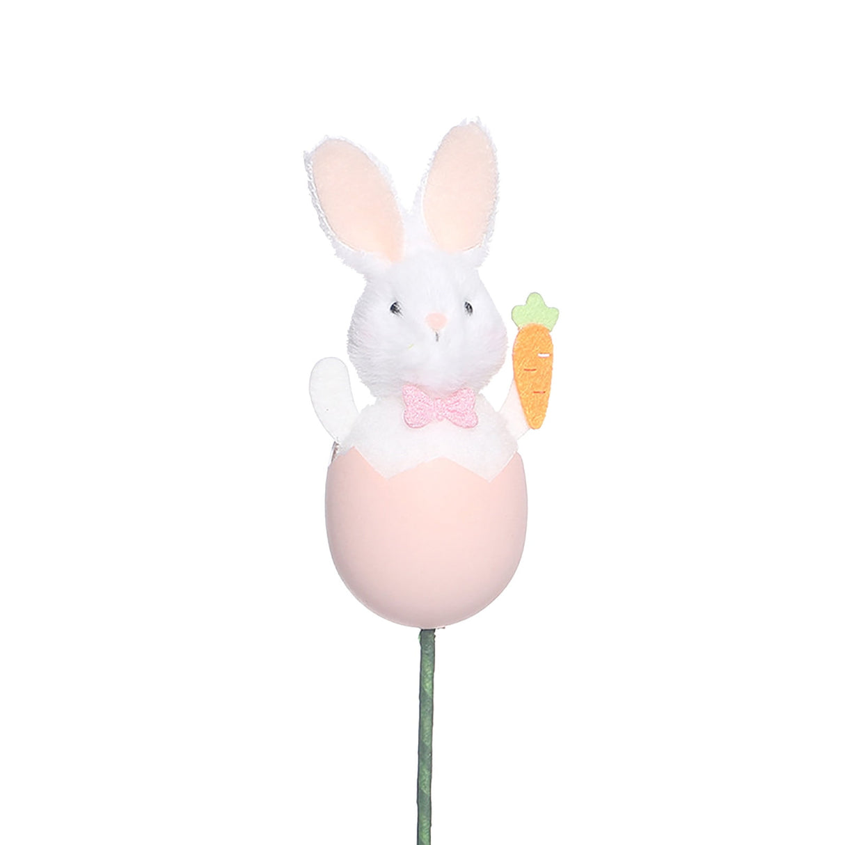 Bunny Plush Doll Pick DIY Bouquet Accessories Adorable Festival Gift Party Vase Filler Decorative Stick Cute Animal Ornament Pink