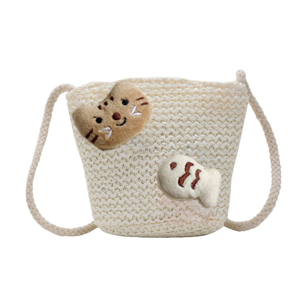 Girls Knitting Bag Straw Handbags for Summer Crossbody Bag Kids Wallet Girls Purse Straw Bag Beach Bag Beach Tote Bag Little Girl Cross Body Purses Summer Beach Bag D