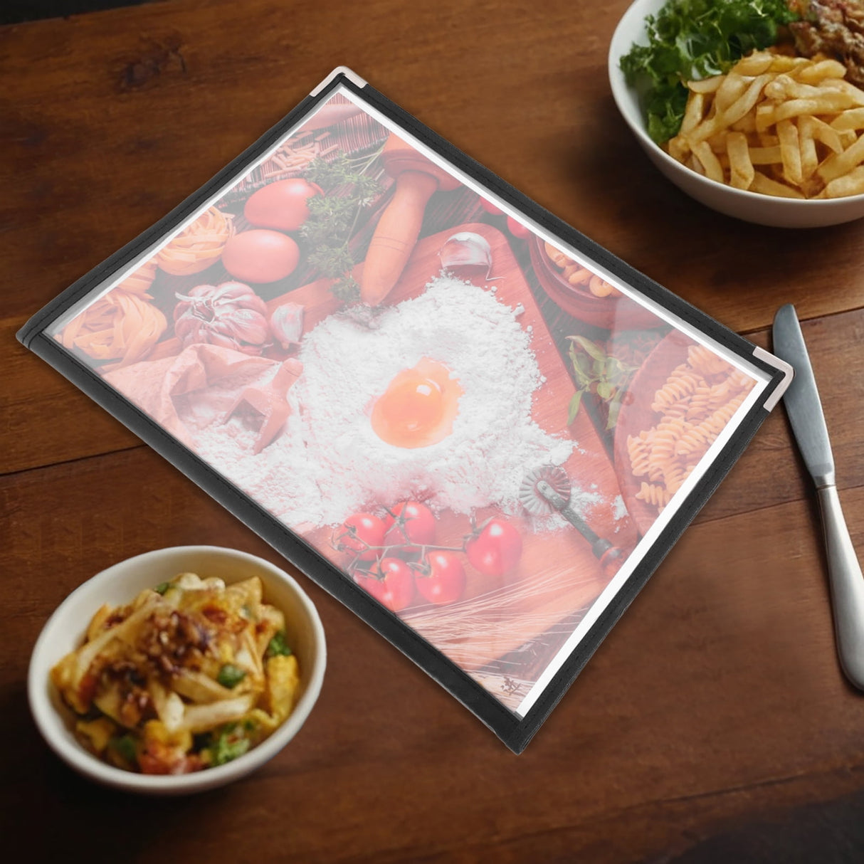 WORGEOUS Menu Covers for Restaurant Poster Display Rack Recipe Folder