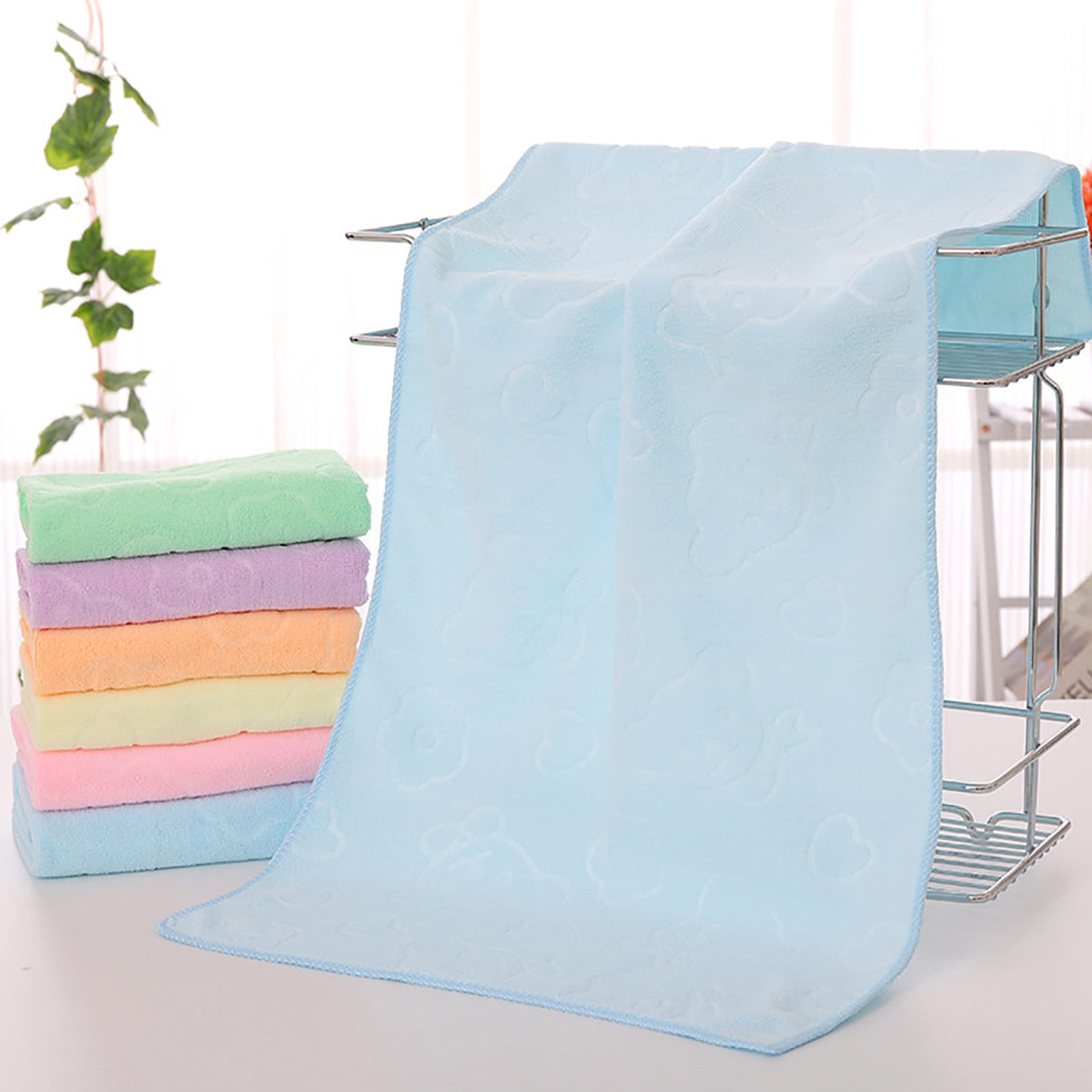 Bath Towels 3 Pack Cotton Bathroom Set,Contains a Bath Towels 28*56",a Hand Towels 12*12",a Face Towels 12*28",Soft Compact & Lightweight,for Gym Camp Beach and Daily Use Purple
