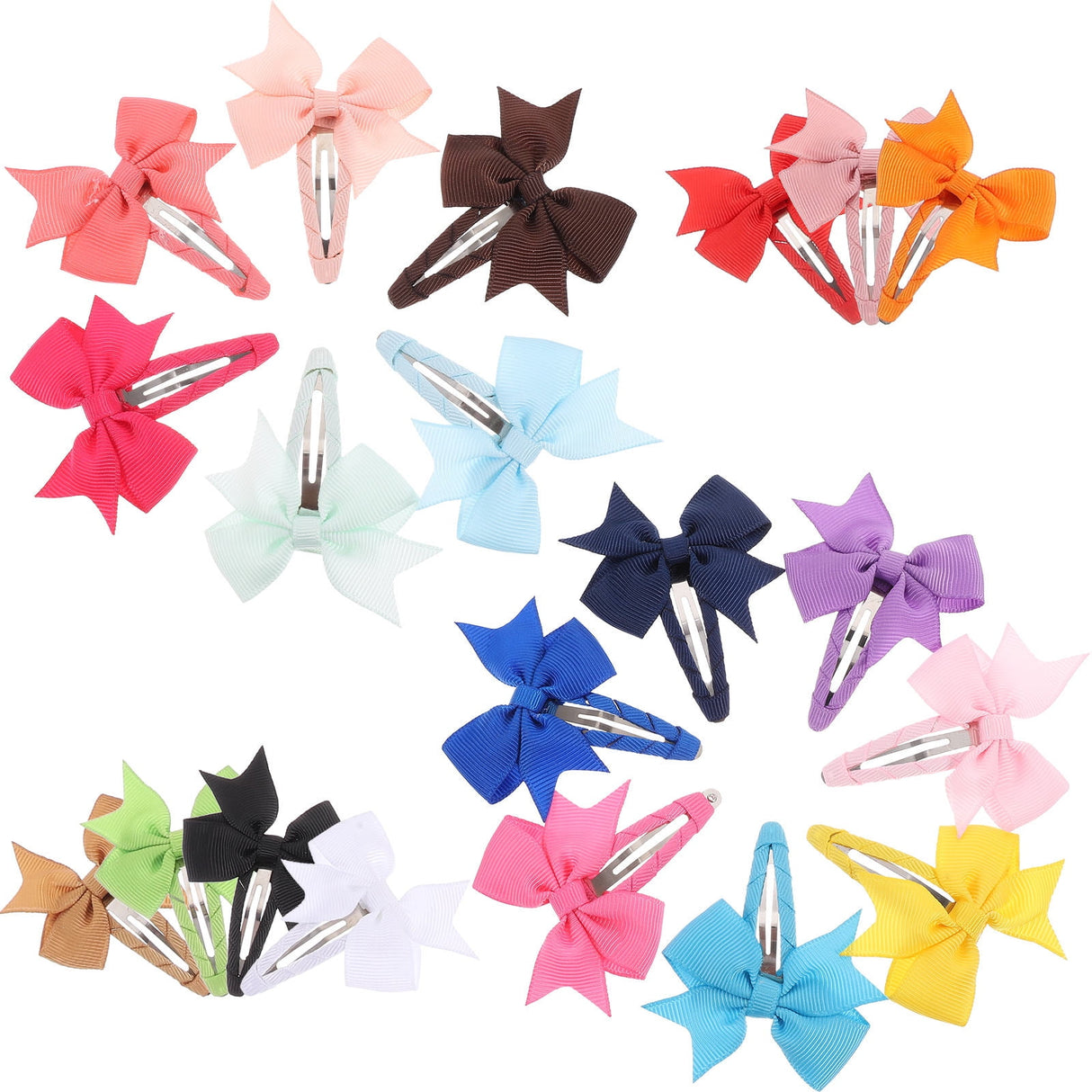 Decorative Hair Clip Girls 20Pcs 2.8X2.2In