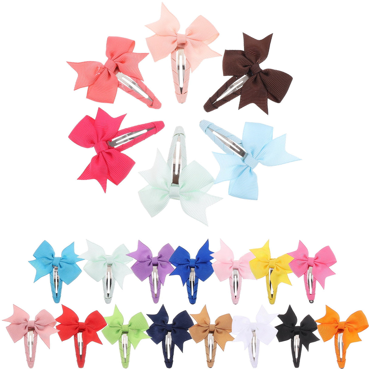 Decorative Hair Clip Girls 20Pcs 2.8X2.2In