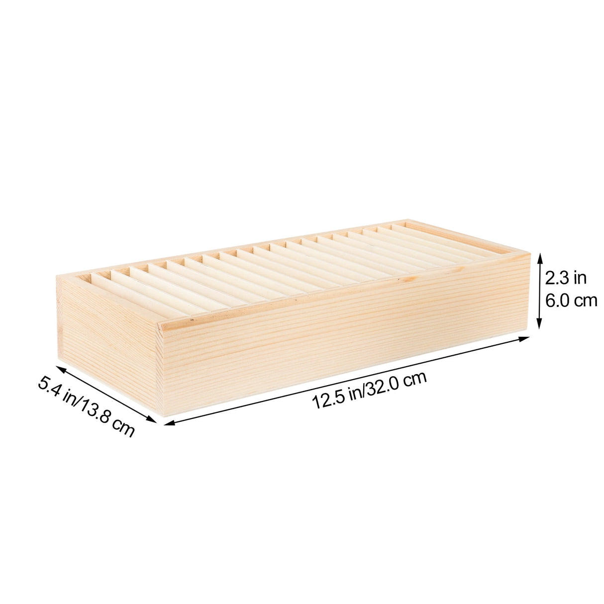 Gift Ribbon Storage Holder Wooden Box Flower Wrapping Ribbon Holder Organizer