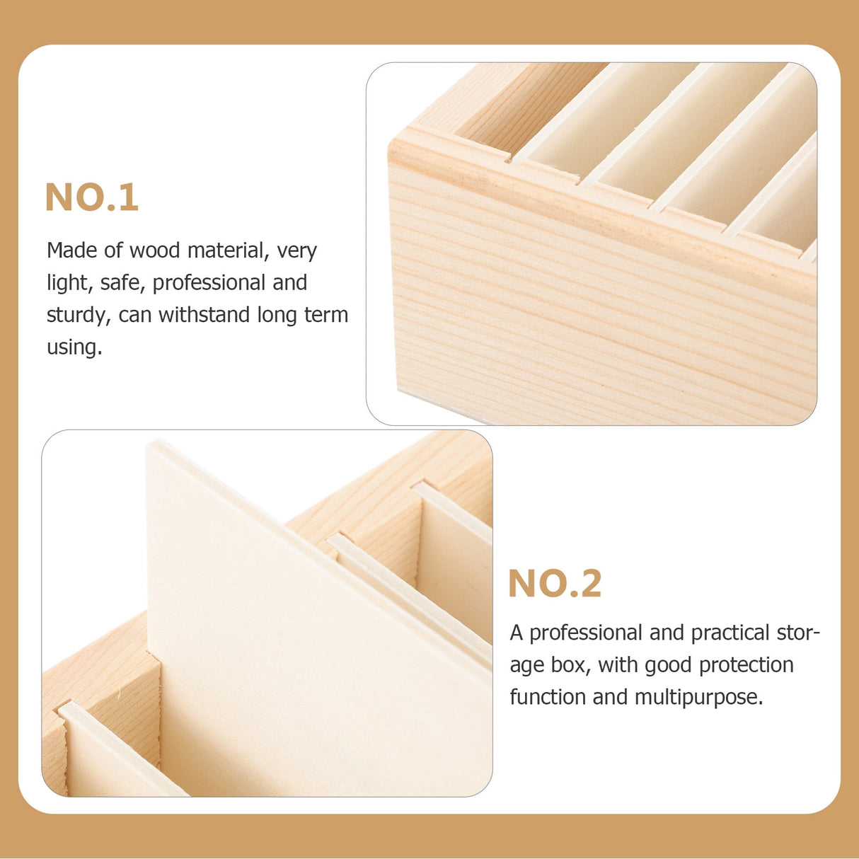 Gift Ribbon Storage Holder Wooden Box Flower Wrapping Ribbon Holder Organizer