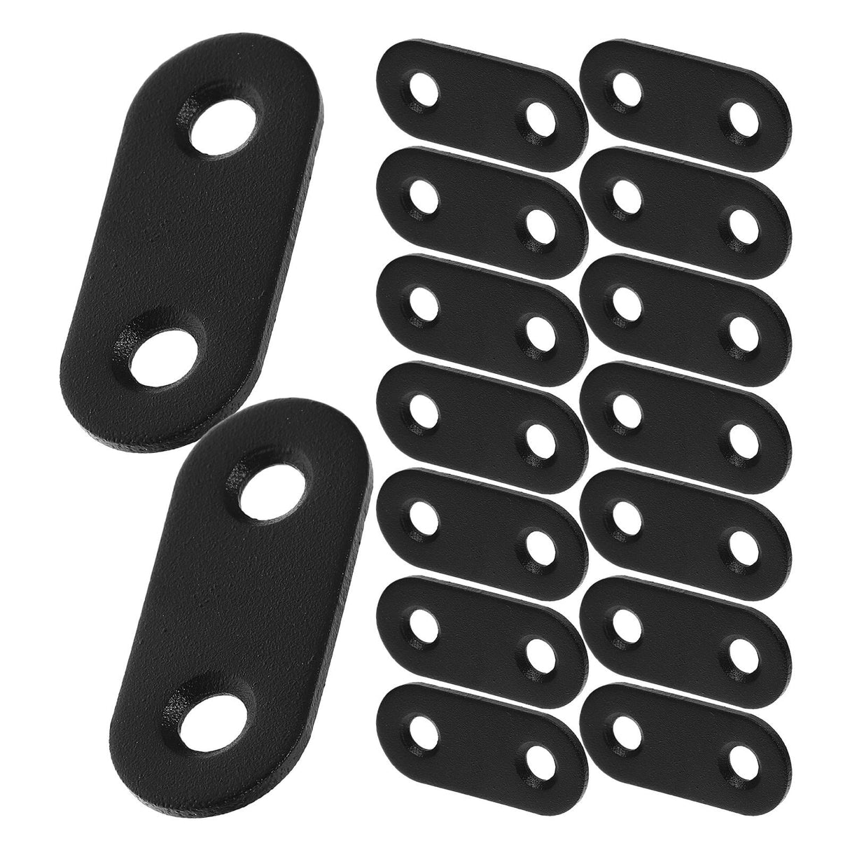 16 Sets Flat Corner Braces Straight Mending Plates Metal Fixing Corner Brace with Screws