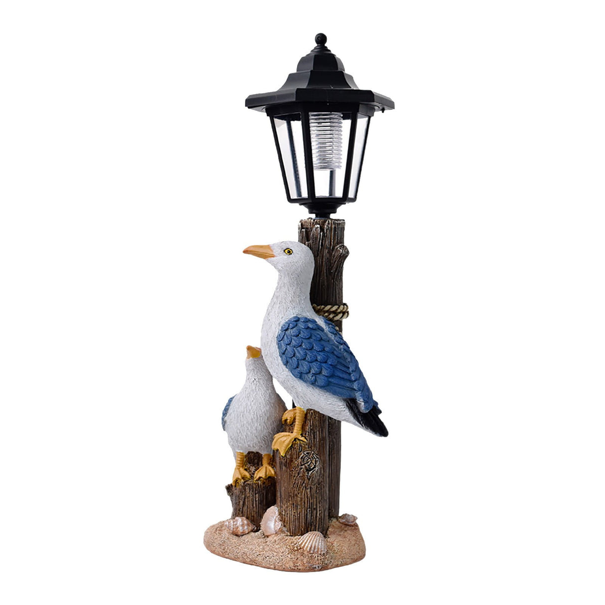 Pelican Garden Statue with Solar Lantern Pelican Solar Light for Outside Decor Sculptures & Statues Lights for Lawn Decor B