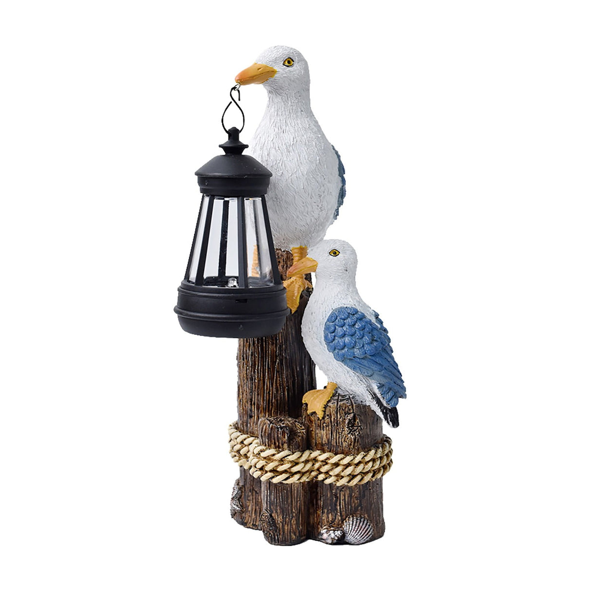 Pelican Garden Statue with Solar Lantern Pelican Solar Light for Outside Decor Sculptures & Statues Lights for Lawn Decor D