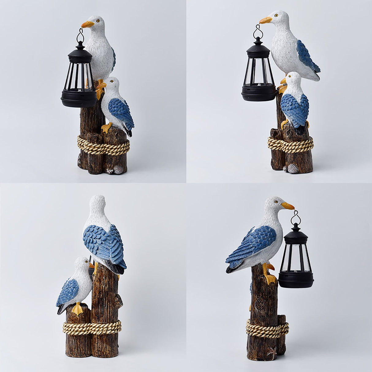 Pelican Garden Statue with Solar Lantern Pelican Solar Light for Outside Decor Sculptures & Statues Lights for Lawn Decor D