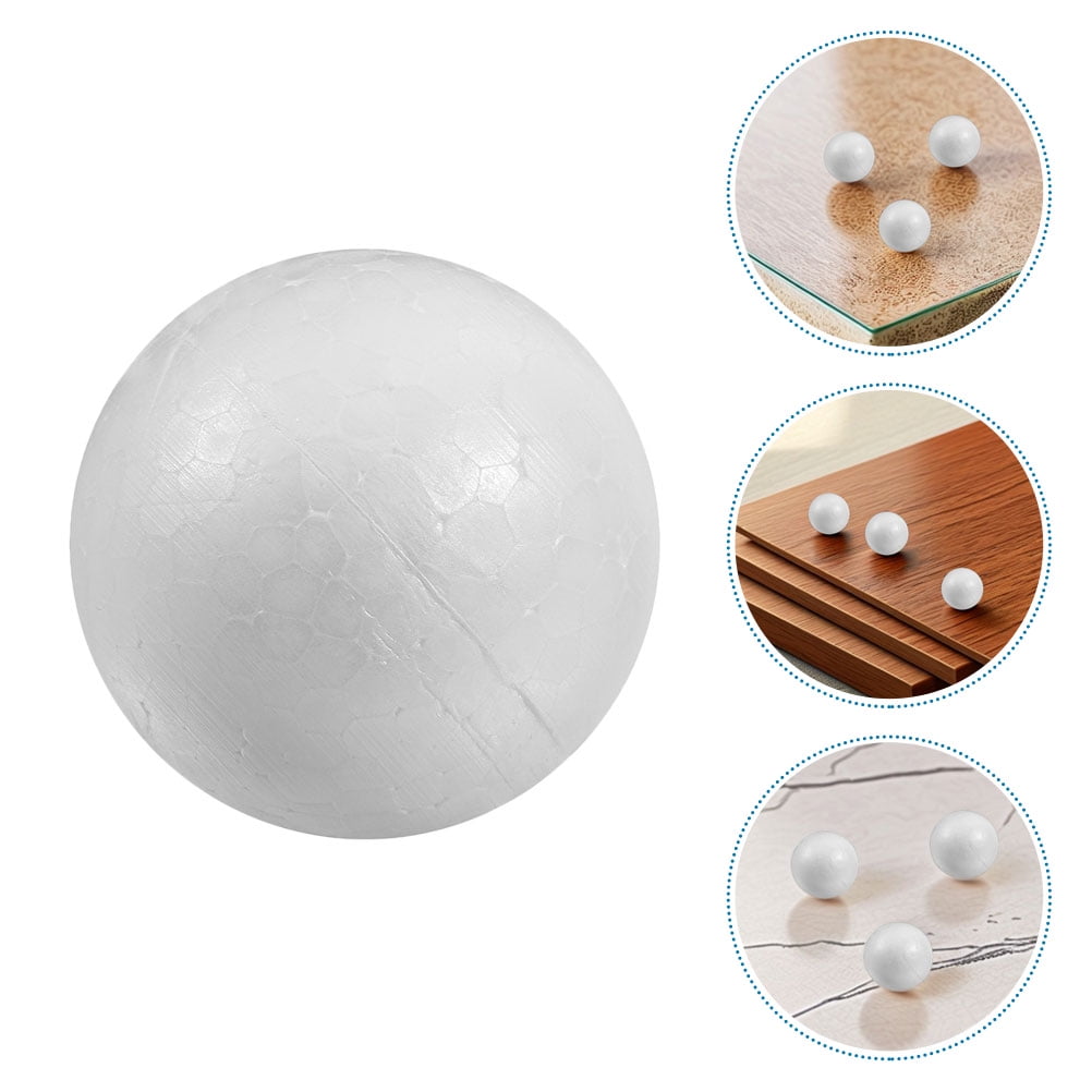 50Pcs Craft Foam Ball 3In White Sphere for Diy Crafting and Painting Home Decoration