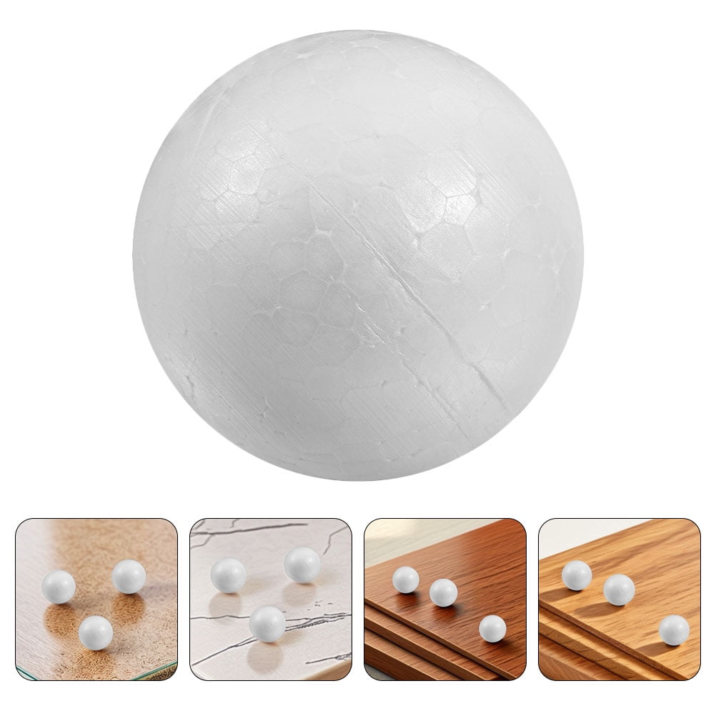50Pcs Craft Foam Ball 3In White Sphere for Diy Crafting and Painting Home Decoration