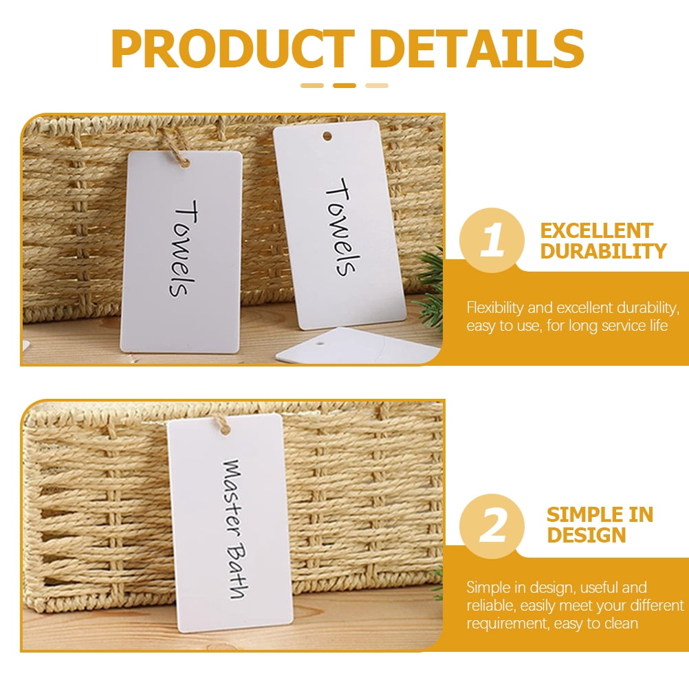 16pcs Acrylic Hanging Basket Storage Markers Labels for Easy Identification and Organization