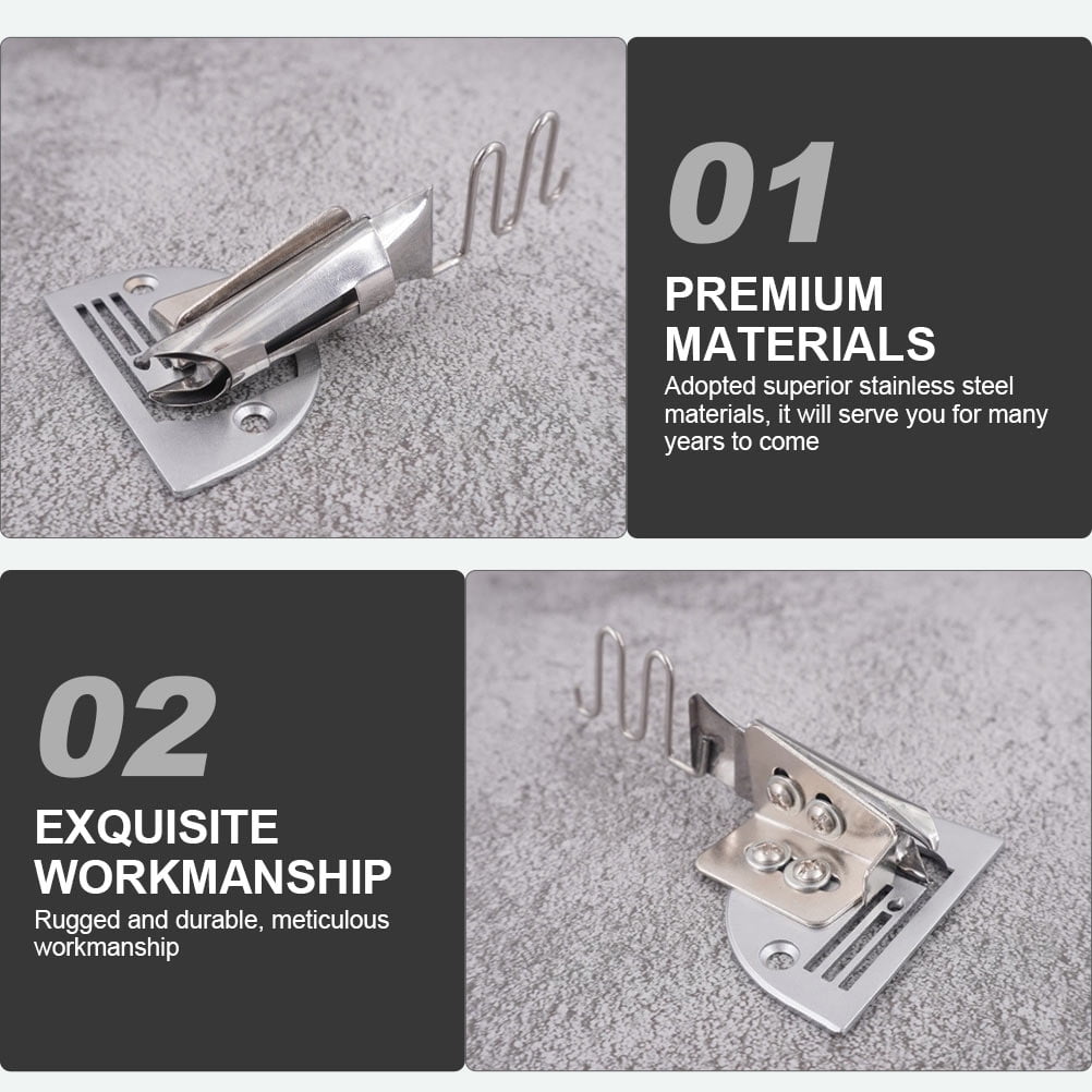 Stainless Steel Sewing Machine Binder for Fabric Edge Wrapping, Edge Binding Attachment
