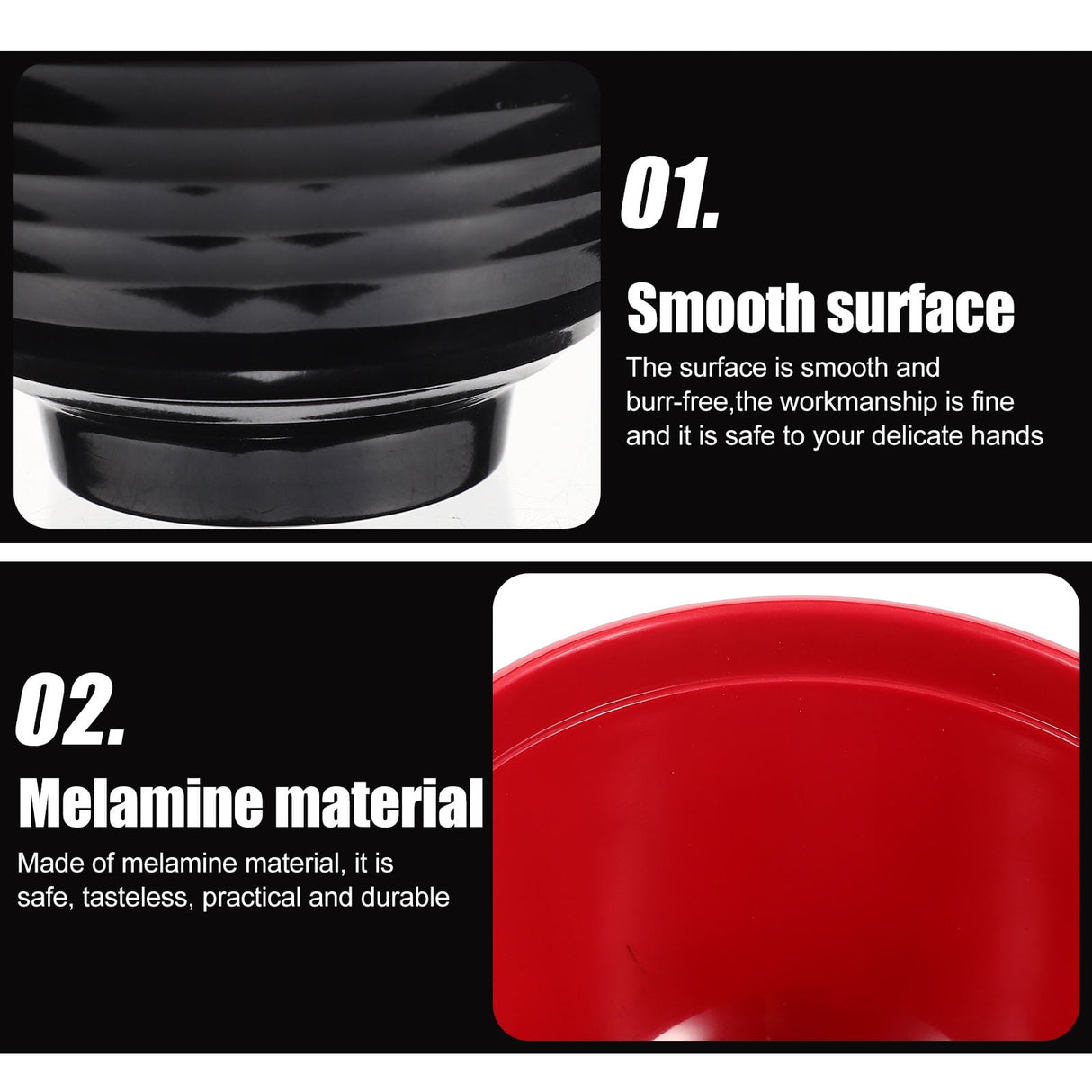 Traditional Japanese Miso Soup Bowl Set, Round Black Ceramic, 10x10x9.5cm, Perfect for Authentic Asian Cuisine