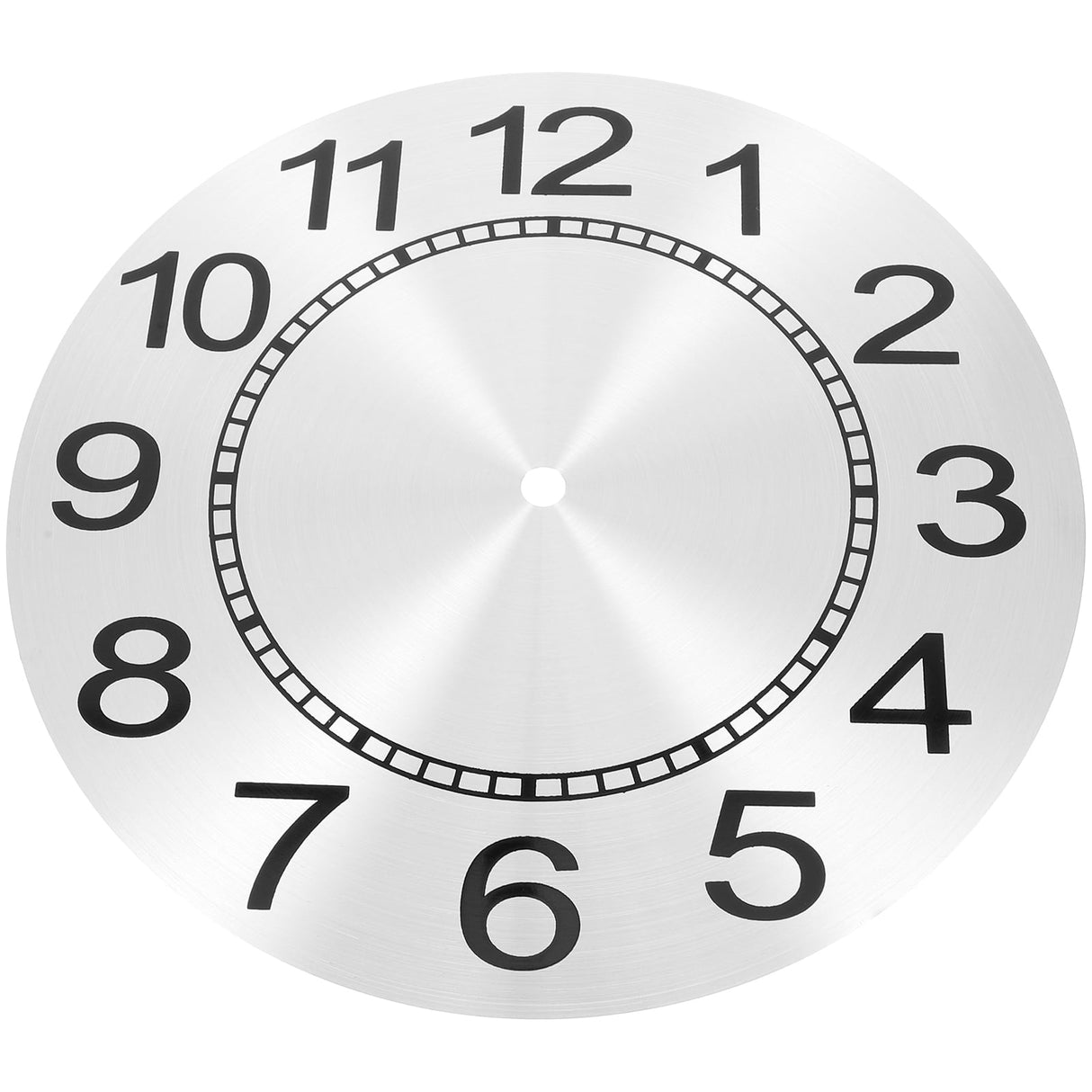 Aluminum Clock Face Replacement Dial for Wall Clocks, 1 Set and Easy to Install