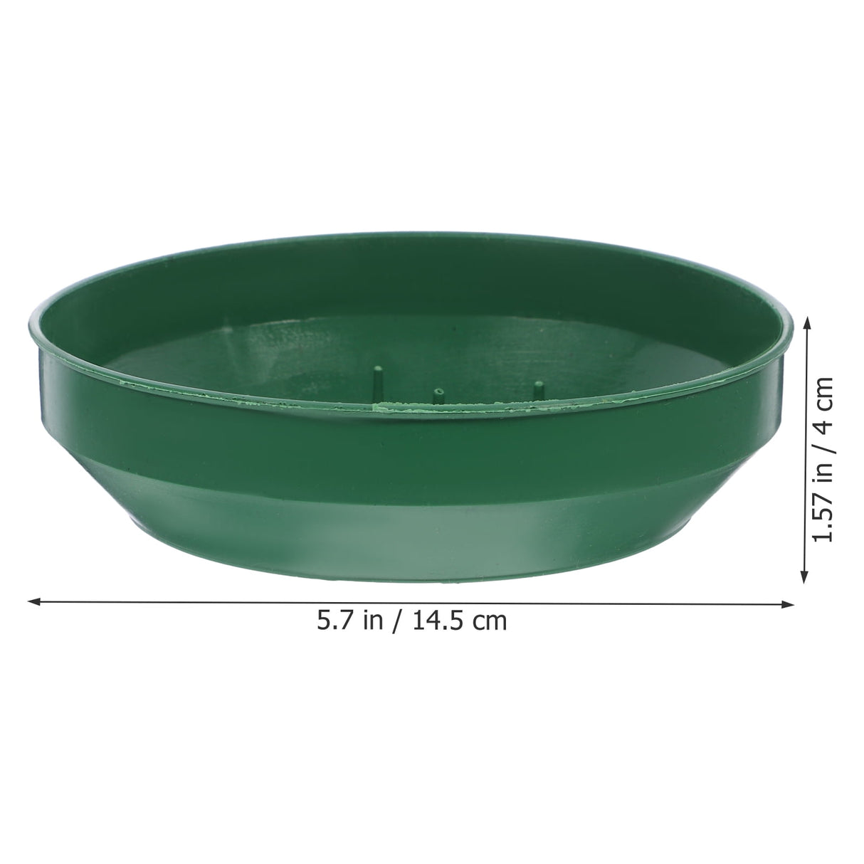 Green Plastic Flower Arrangement Plates 5.7 x 5.7 x 1.6 Inches Floral Craft Supplies for Decorations
