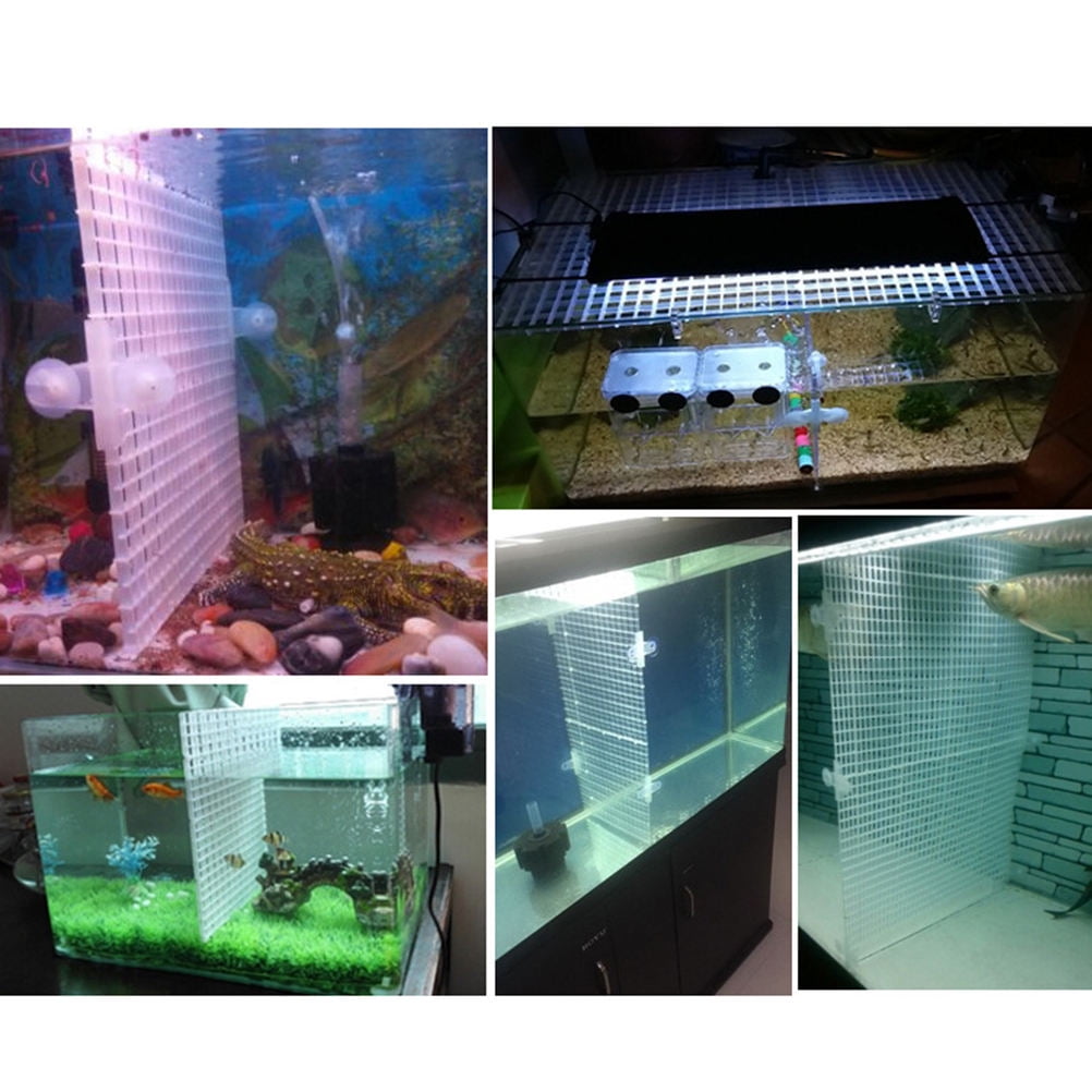 Plastic Grid 1 Set Fish Tank Trays 75 Gallon Aquarium Lid Divider Partition Plate Splitter Egg Crates Water Tank Supplies
