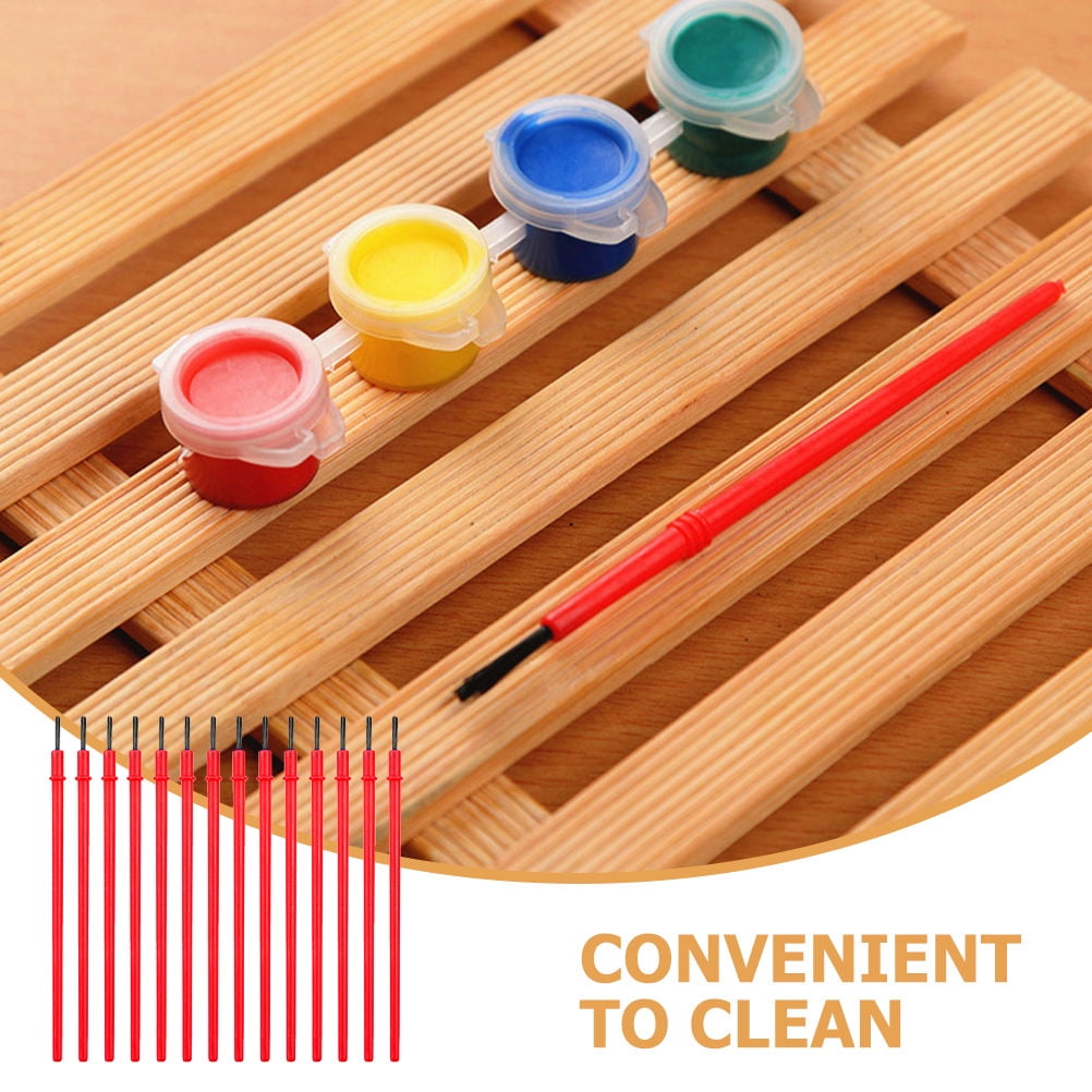 100Pcs Multi-Needle Nylon Paint Brushes Set for Students, Fine Detail Work and Art Projects