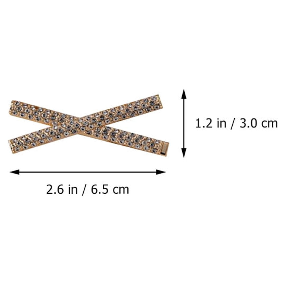 5-Pack Rhinestone Hair Barrettes Small Sparkling Hair Clips for Women Daily Wear and Stylish Accessories