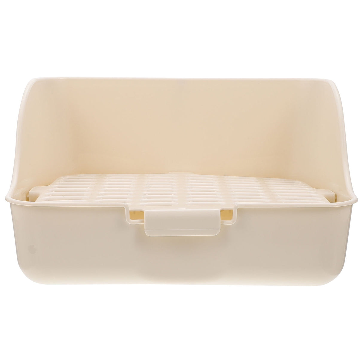 Pet Litter Box White Plastic, Durable for Rabbit and Small Animal Use