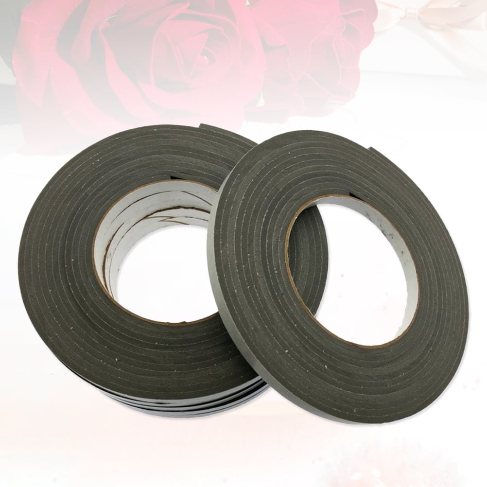 Strong Double-Sided Removable Adhesive Tape Black Plastic for Home Use and Projects