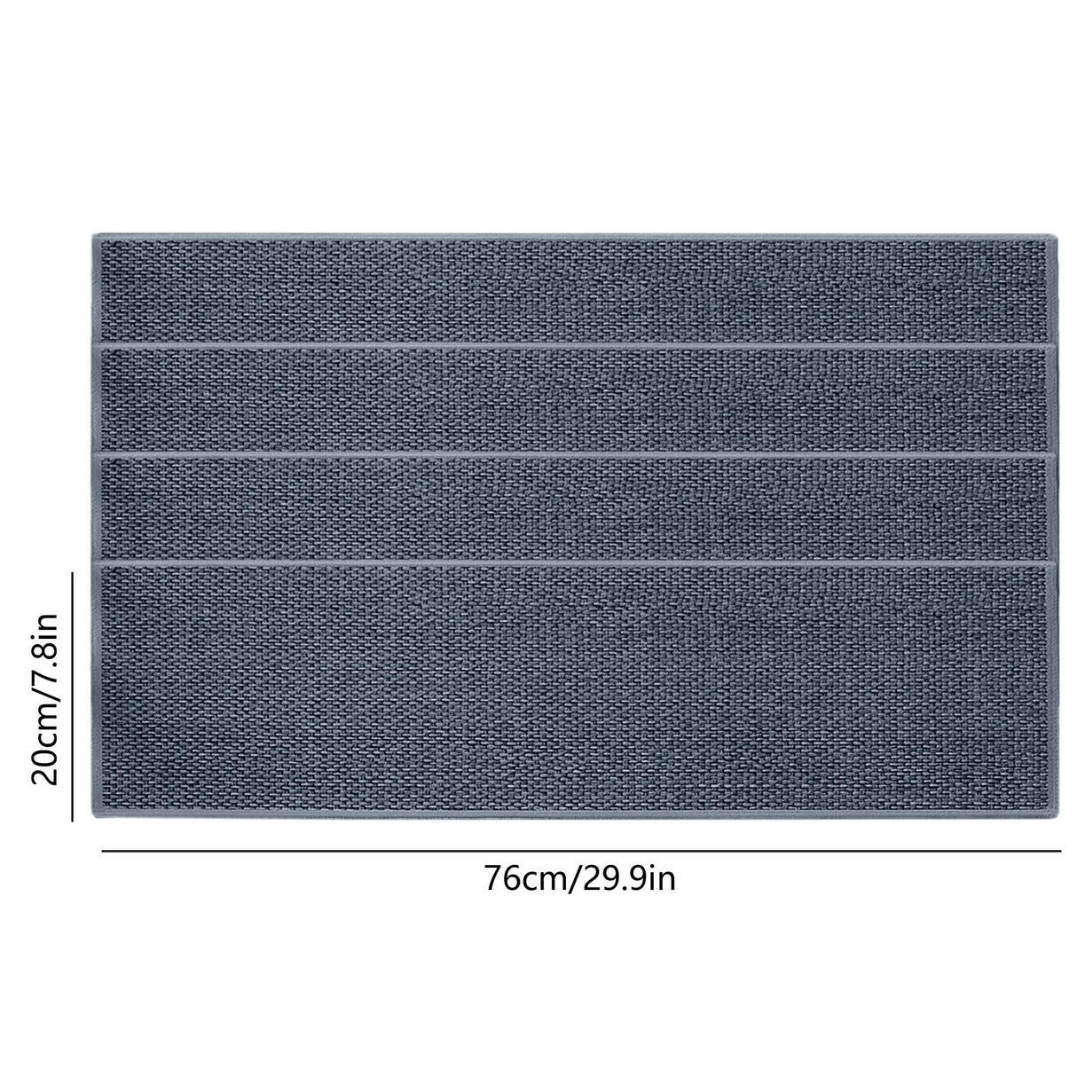Chmadoxn 4-Piece Non-Slip Stair Treads, Self-Adhesive Striped Carpet Mats, Absorbent & Quiet Step Pads, Can Be Cut to Fit, Washable for Indoor Staircase Safety\u200b\u200b Gray 1