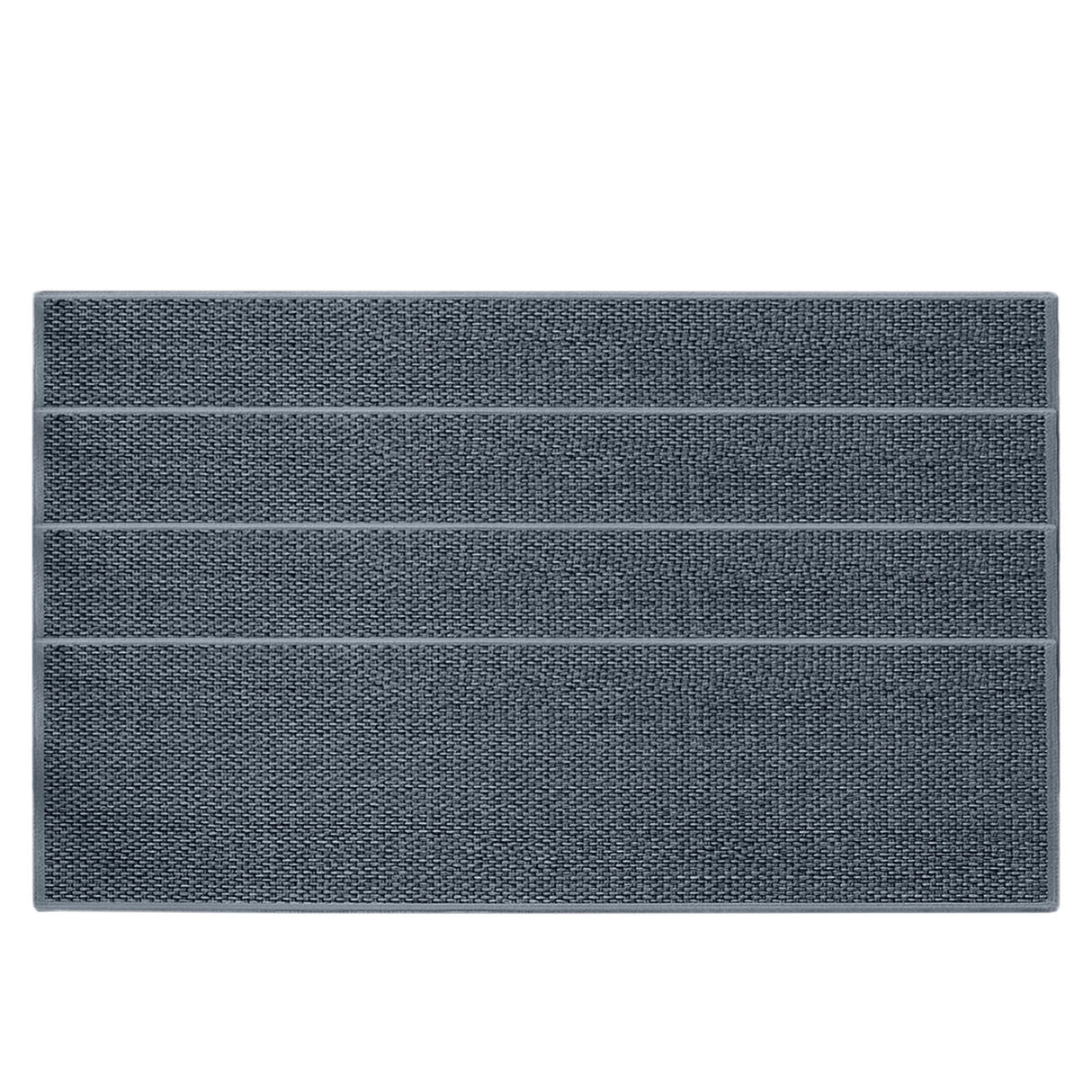 Chmadoxn 4-Piece Non-Slip Stair Treads, Self-Adhesive Striped Carpet Mats, Absorbent & Quiet Step Pads, Can Be Cut to Fit, Washable for Indoor Staircase Safety\u200b\u200b Gray 2