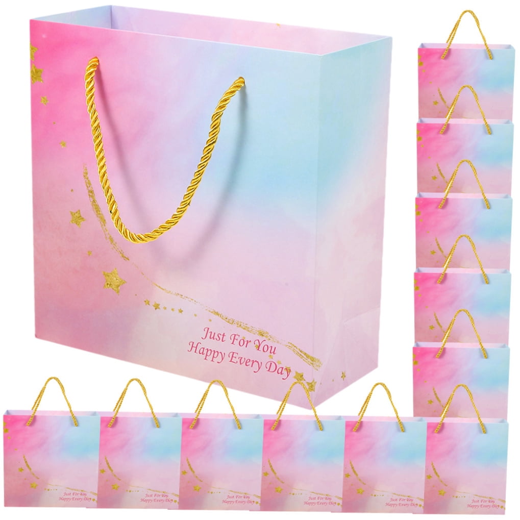 Elegant Pink Wedding Goodies Bags for Various Occasions 12Pcs