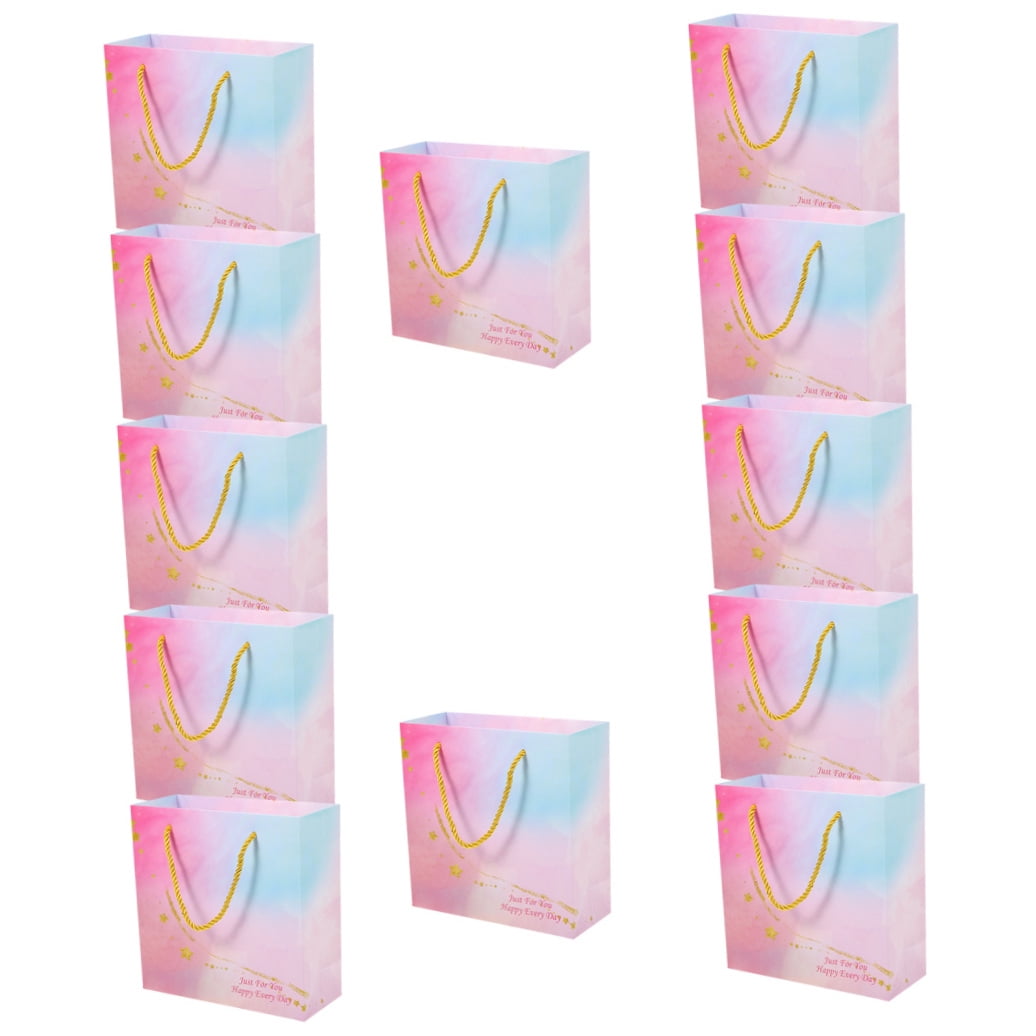 Elegant Pink Wedding Goodies Bags for Various Occasions 12Pcs