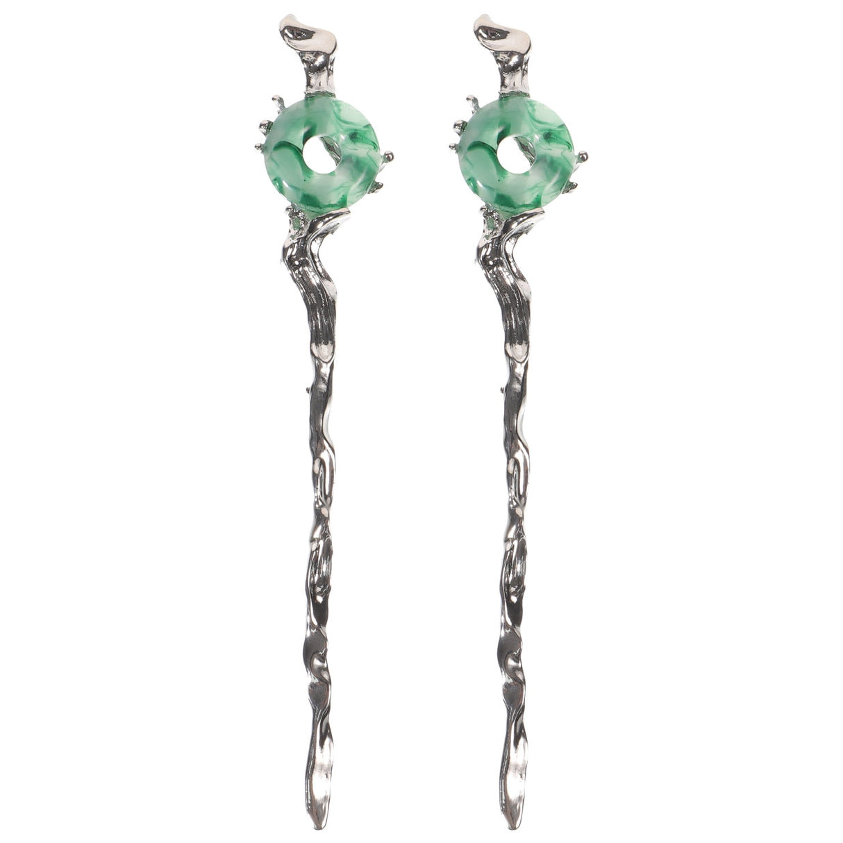 2pcs Silver Hair Chopstick Vintage Hair Sticks Women for Night Out and Recital