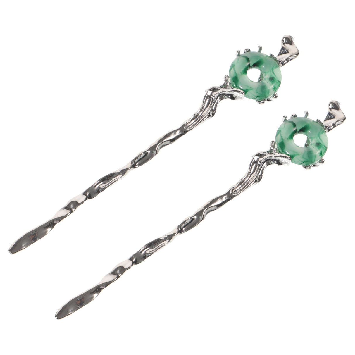 2pcs Silver Hair Chopstick Vintage Hair Sticks Women for Night Out and Recital