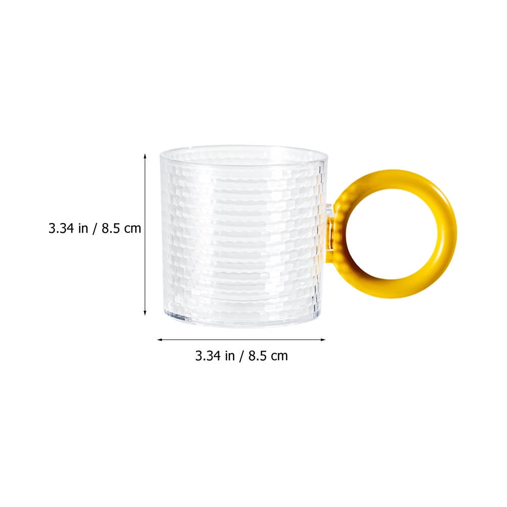 2Pcs Reusable Bathroom Mouthwash Cups with Handle Large Capacity As Material Drinking Tumblers