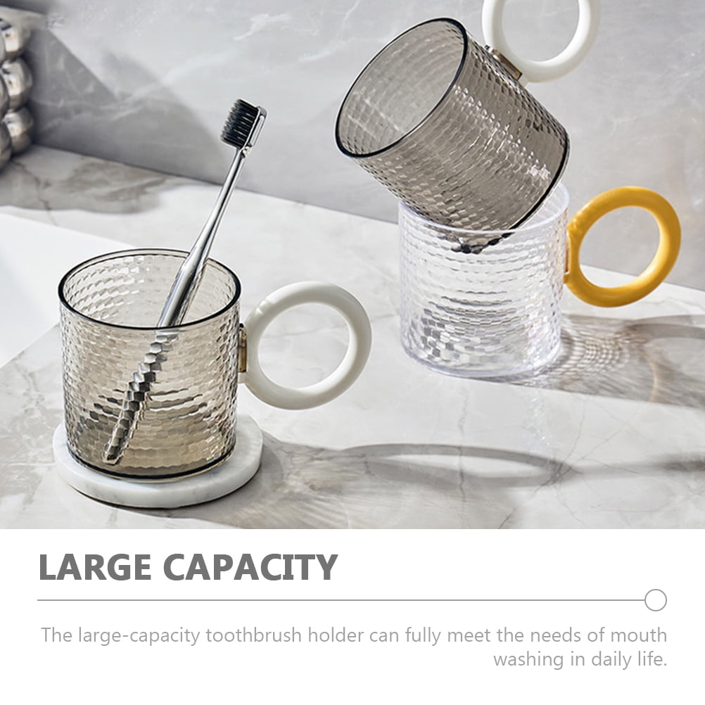 2Pcs Reusable Bathroom Mouthwash Cups with Handle Large Capacity As Material Drinking Tumblers