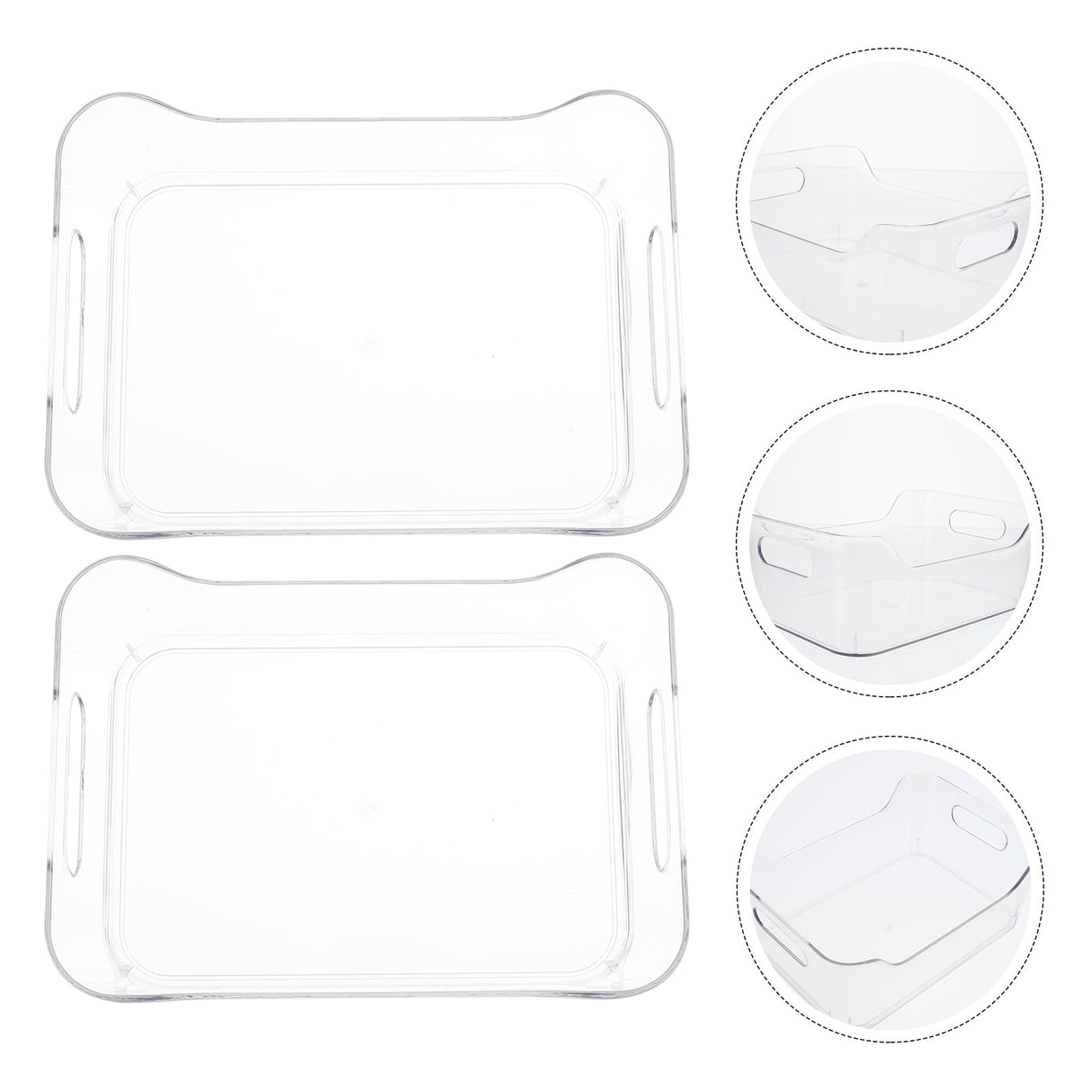 Clear Pet Fridge Organizers, Odorless and , Perfect for Vegetables and More, 2Pcs