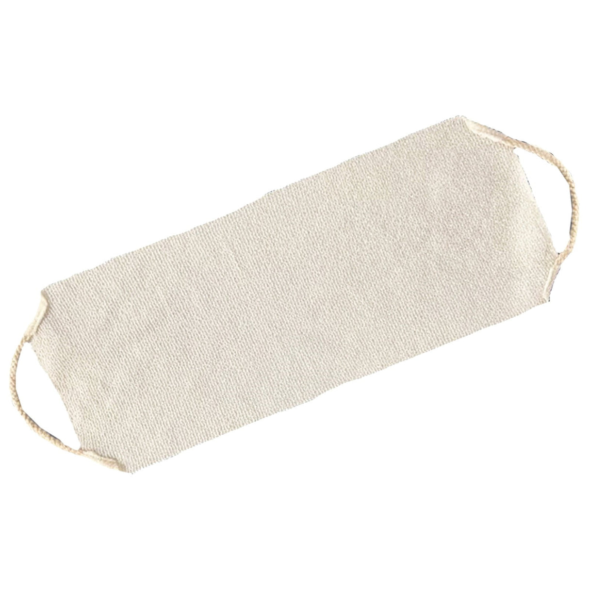 Back Scrub for Shower Exfoliating Washcloth Back Cloth Body Extended Length Scrub Towel Nylon Exfoliating Stretchable Pull Strap Wash Cloth for Bath Body Scrub Washcloth 45 x 20 cm Beige