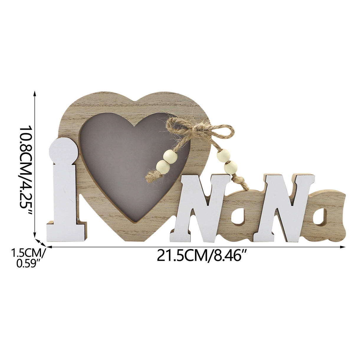 Mr & Mrs Love Picture Frame for Wedding,Wooden Heart Shape Wedding Decor for Reception, Ceremony and Anniversary Party Valentine'S Day Valentines Day Gifts As Show A