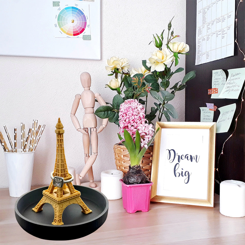 Eiffel Tower Ring Stand – An elegant jewelry stand, a romantic gift, a chic decoration, perfect for engagements, weddings, or dressing table displays.