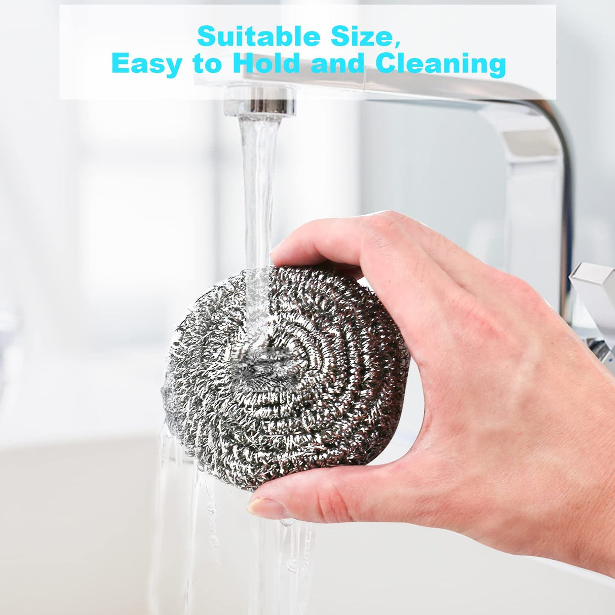 40 Pack Stainless Steel Scourers Metal Wire Cleaning Balls Heavy Duty Rust Resistant Non Scratch Pot Pan Cleaner Kitchen Washing Gadget